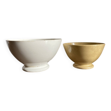 Old bowls Digoin and Lesieur