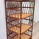 Vintage bamboo and rattan shelf