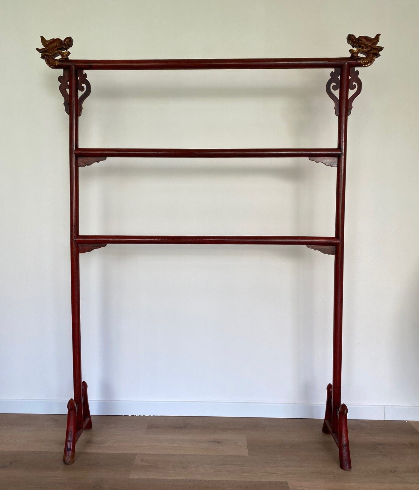 Chinese lacquered clothes rack