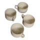 4 cups in ecru and gold Sarreguemines earthenware