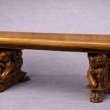 Rare large Renaissance-style walnut table