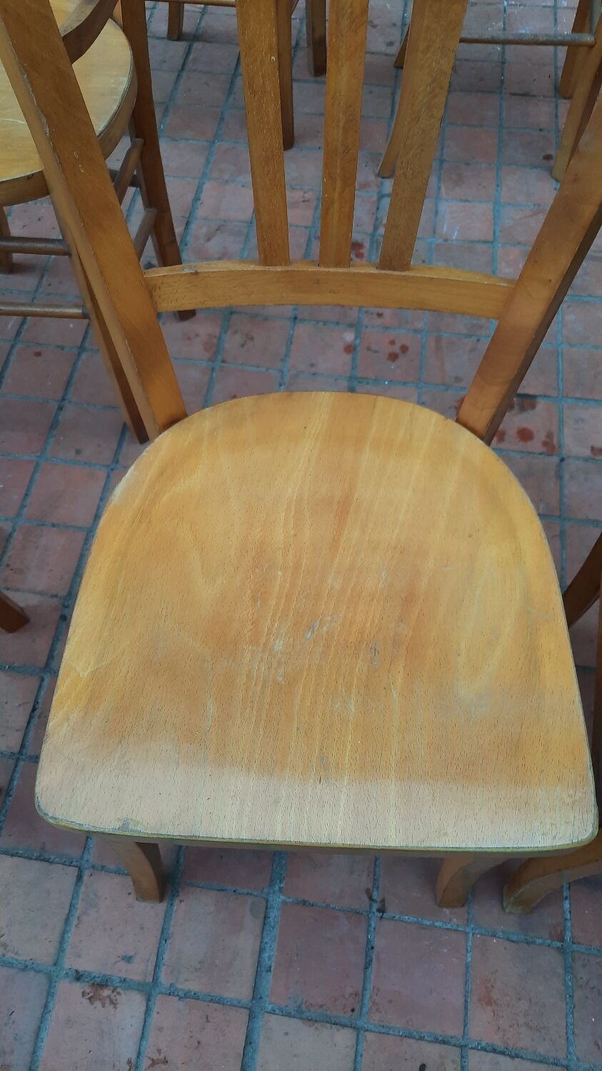 Lot de 8 chaises bistrot
