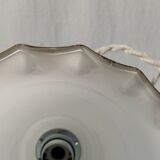 Trio of tulip suspensions in white opaline - electrified to nine