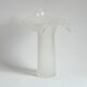 Orchid vase in milky Murano glass by Base2, Italy 1970