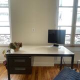 Van Blerk Industrial Desk in steel and formica