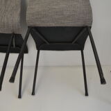 Set of 4 chairs by René-Jean Caillette for Charron