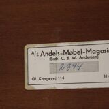 Scandinavian mahogany coffee table, A/S Andels-Möbel-Magasinet Brdr. C & W. Andersen, Denmark, 1960