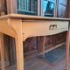 Art Nouveau desk in solid beech.