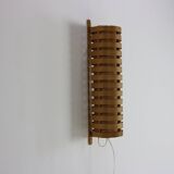 Swedish design pine veneer wall sonce by Hans Agne Jakobsson for Ellysett