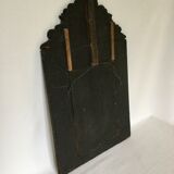 Miroir à parclose en laiton repoussé XIXème - 65x39cm
