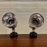 Pair of modular wall lights Scandinavian design 1960.