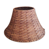 Large braided wicker lampshade