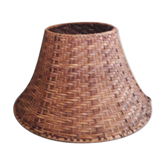 Large braided wicker lampshade