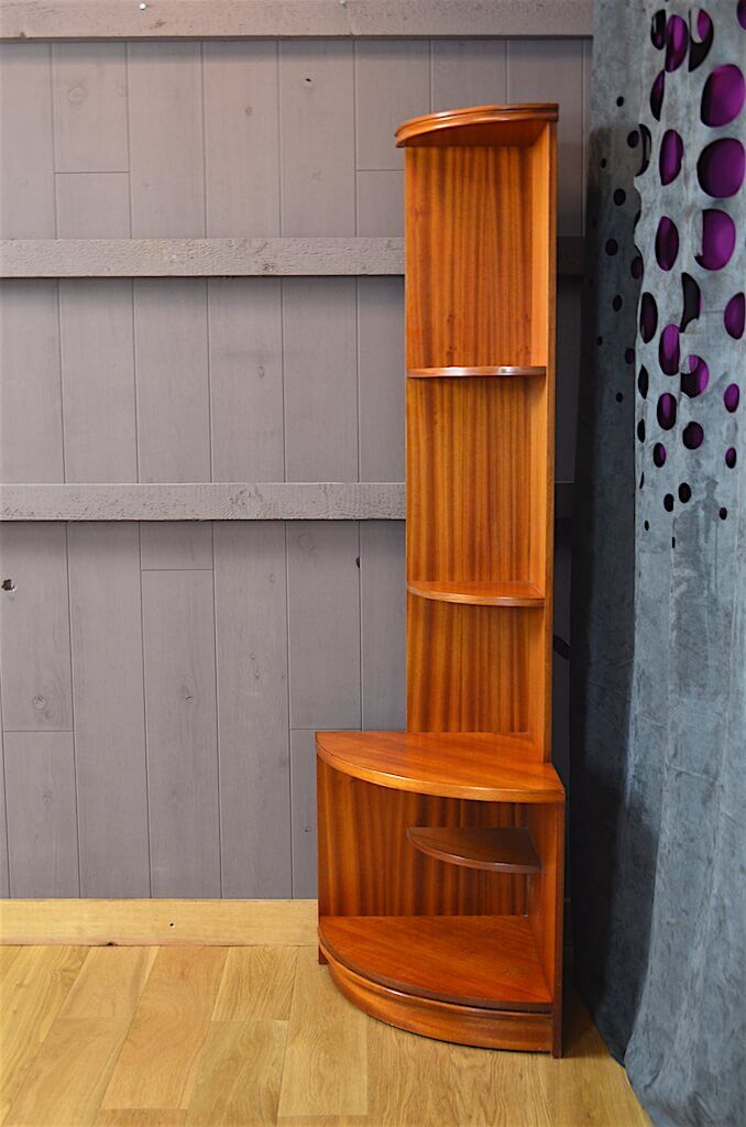 Scandinavian angle design shelf in mahogany 1960