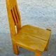 Paire de chaises modernistes bois design 1980