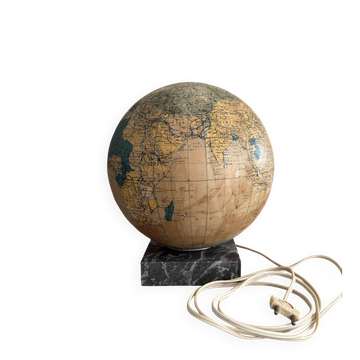 Illuminated world globe Taride 1950s