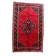 Handmade vintage Persian Hamadan rug 136cm x 210cm, 1960s