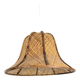 Woven rattan pendant light