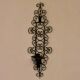 Pair of vintage black metal sconces