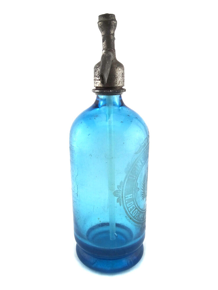 Siphon à eau de seltz bleu saint-malo