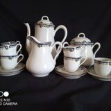 Limoges, Jean Boyer - Art Deco service for 7 people. 1920-1934