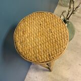 Vintage rattan side table