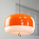 Rare lampe à pendentif Méduse XXL orange de Guzzini, années 1970