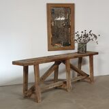 Washed wooden workshop console