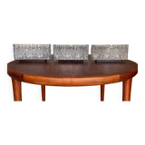 3 molded glass sconces 1950