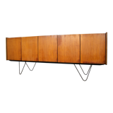 Scandinavian teak and metal sideboard