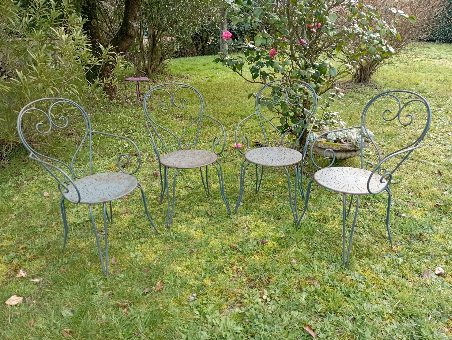 Old garden chairs