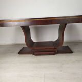 Rosewood art deco cradle table