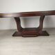 Rosewood art deco cradle table