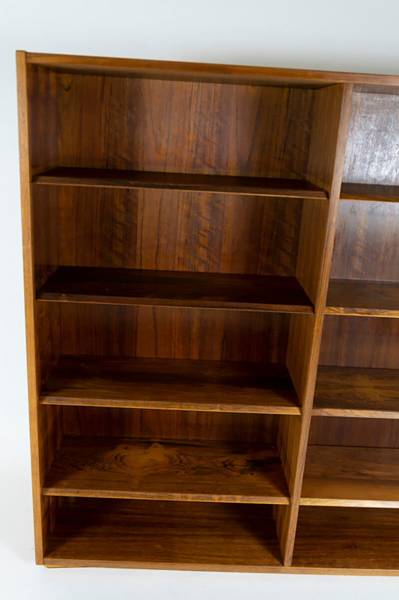 Hundevad rosewood bookcase, made in Denmark 1960s, marked