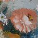 Painting of a vase with flowers by the Belgian painter Edmond Sanders (1898-1961)