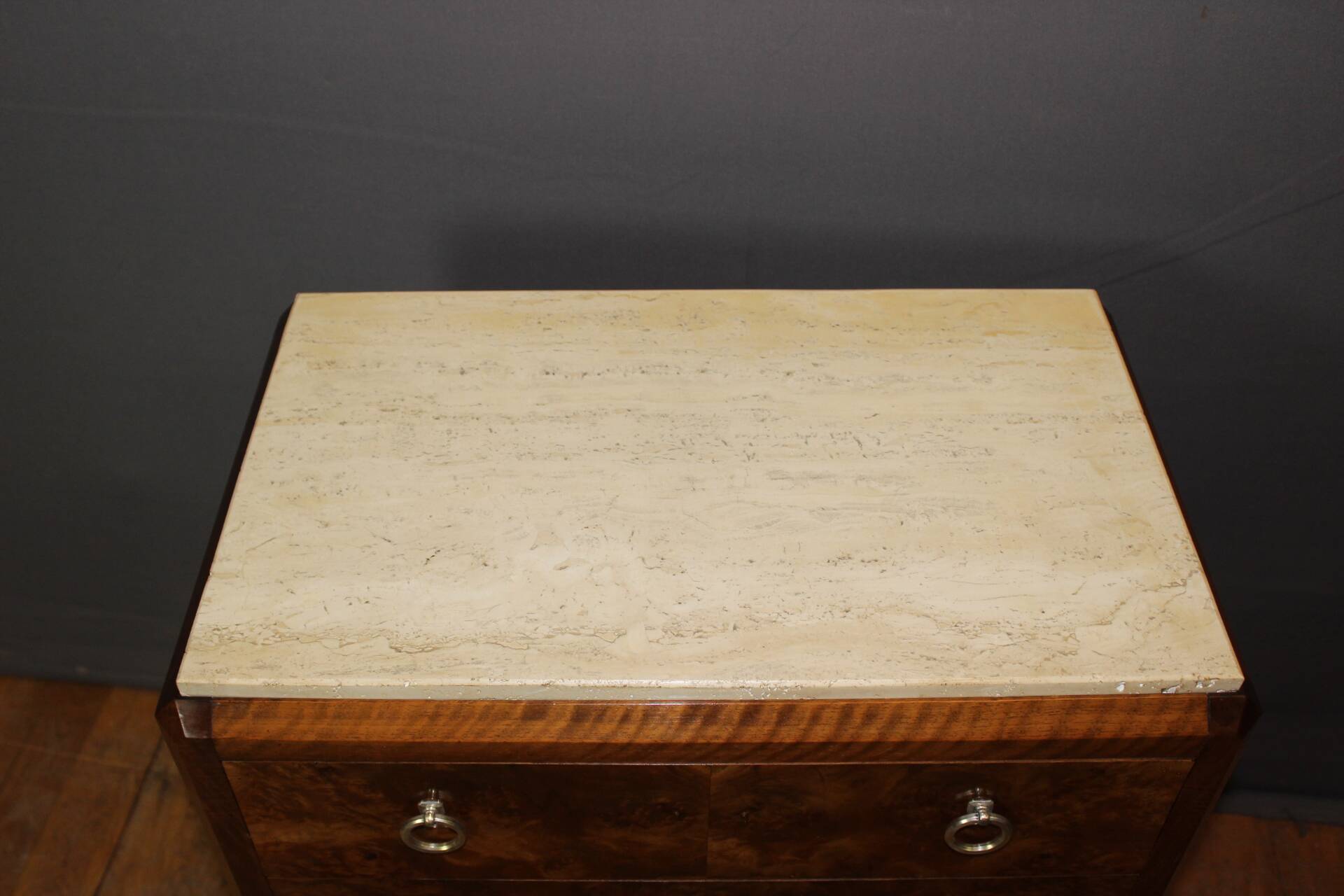 Commode d'époque Art Déco en noyer Vers 1930