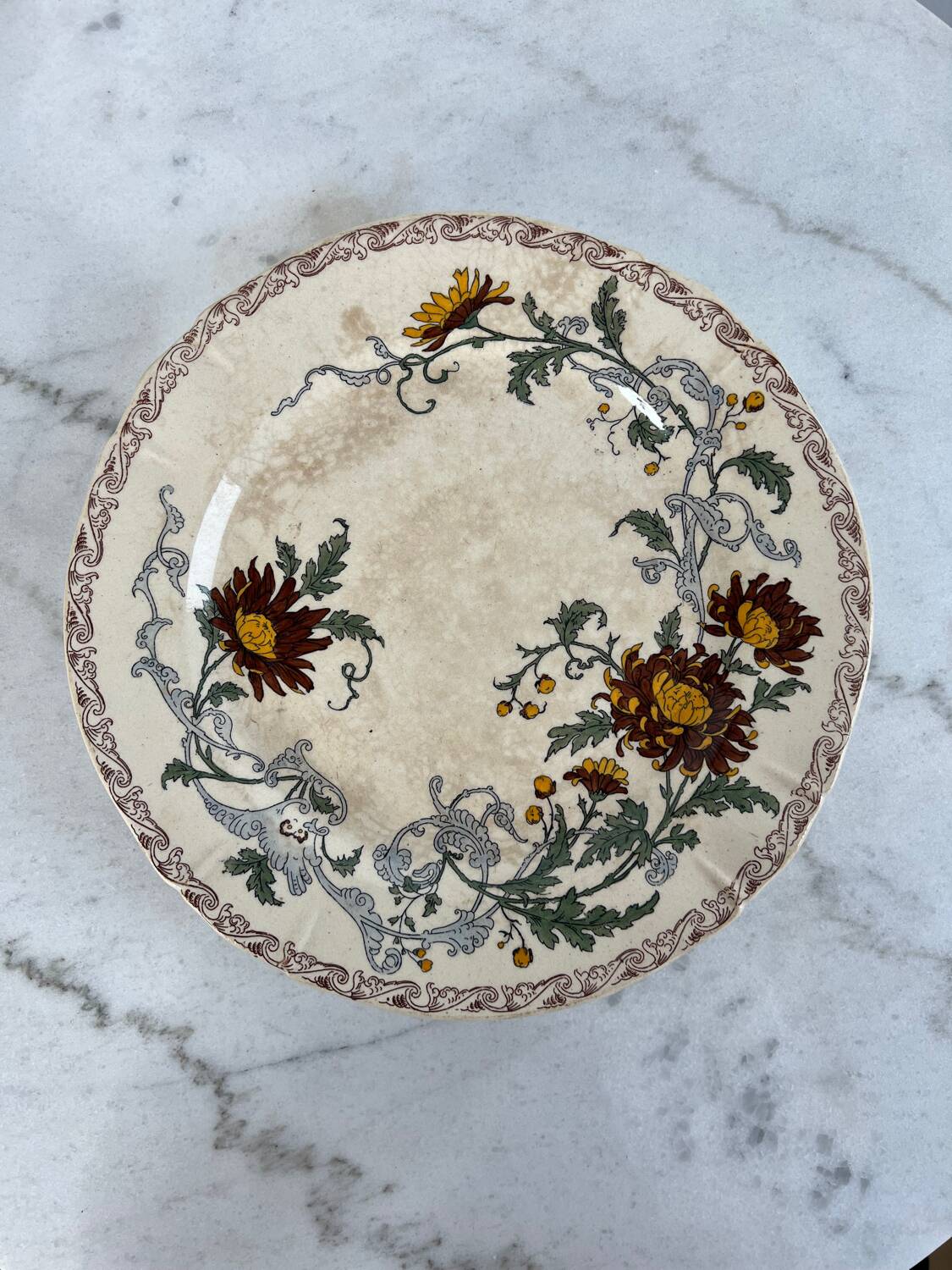 Gien ironstone dish, 19th century.