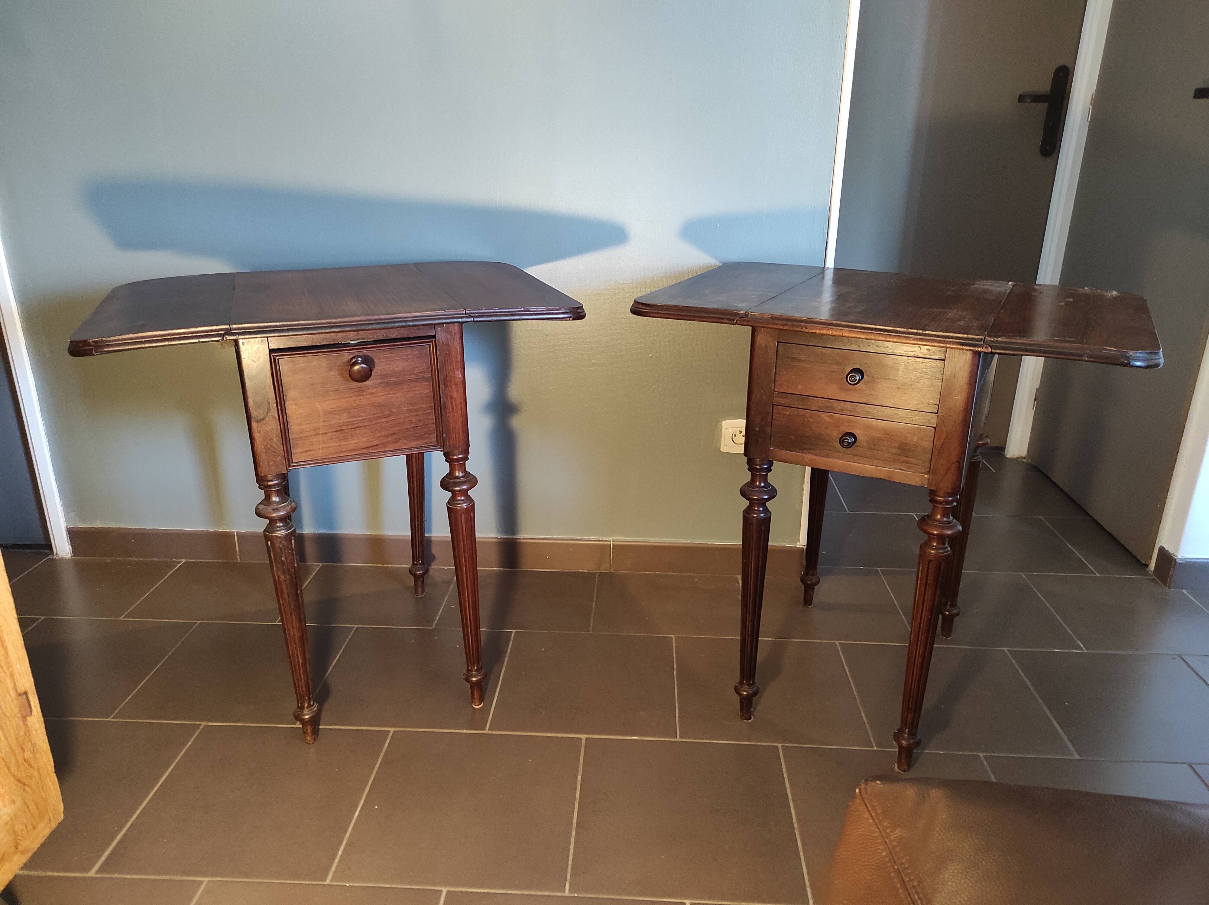 Two bedsides Louis Philippe style