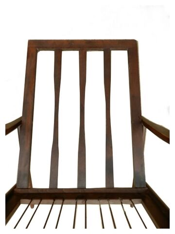 Vintage Scandinavian 1960s boomerang armchair