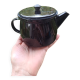 Enamelled tin teapot