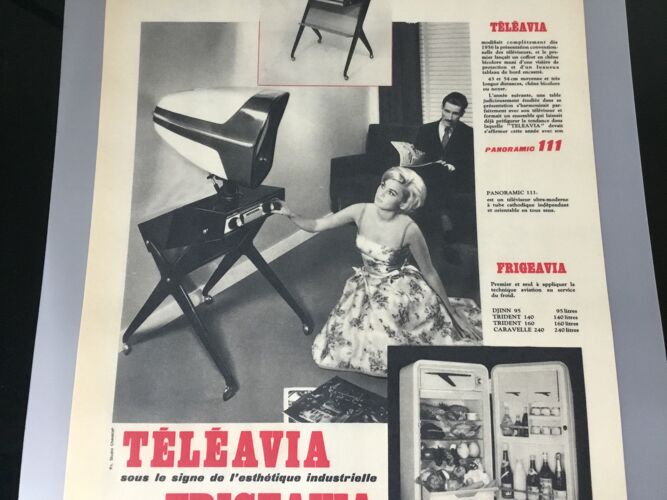 Publicité vintage à encadrer teleavia