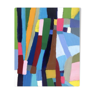 Abstract Painting Oil with Knife