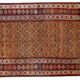 Handmade antique Persian Kurdish rug 125cm x 235cm 1880s - 1B414