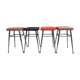 In leatherette vintage stools