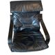 Black leather relax armchair from the 70s