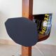Vintage folk art magazine rack side table
