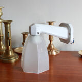 Applique murale col de cygne porcelaine céramique art déco verre tulipe translucide