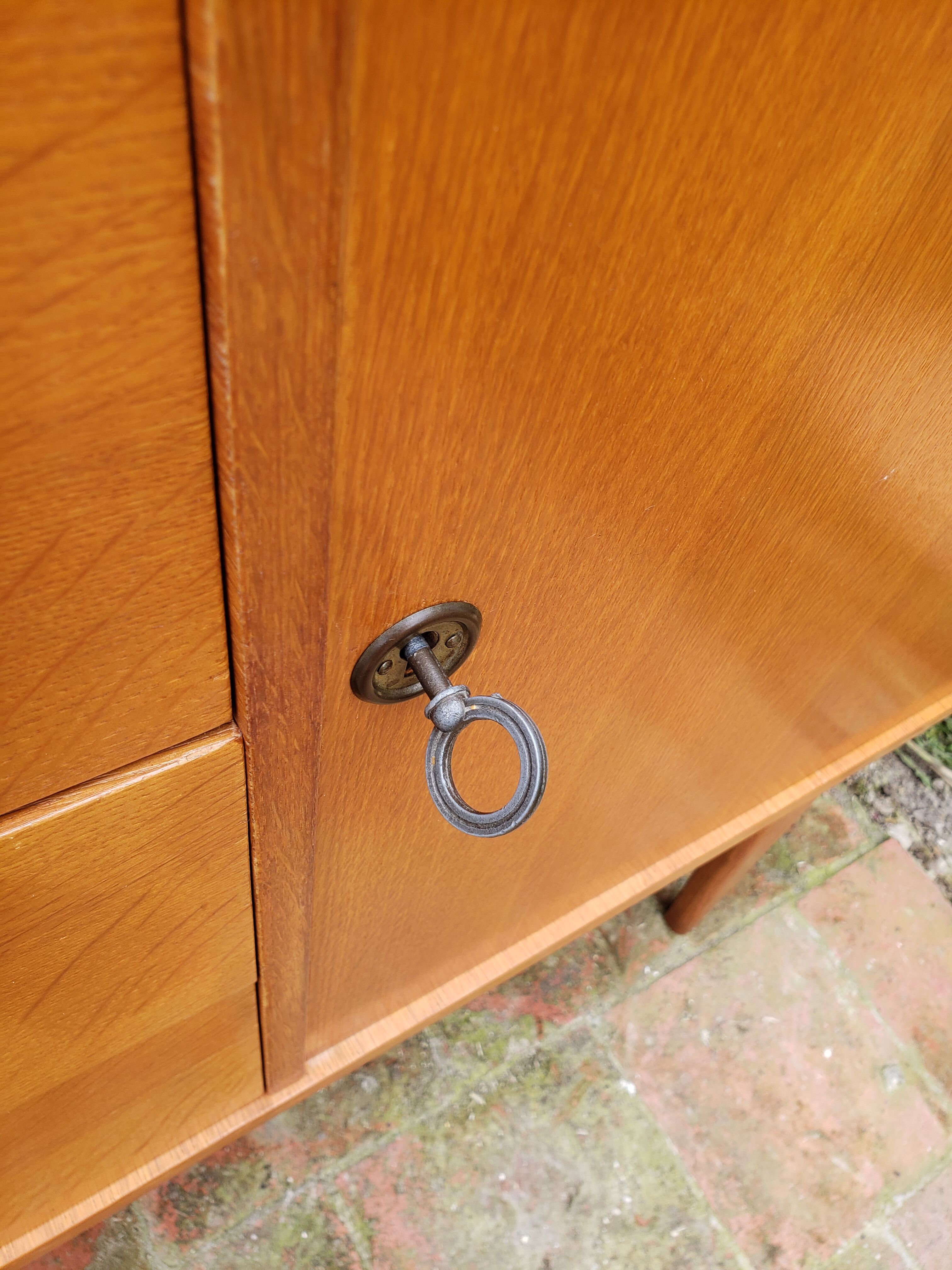 Buffet chest of drawers vintage golden honey