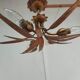 Golden leaf chandelier