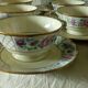 Coffee cup in limoges porcelain bernardaud floral decor